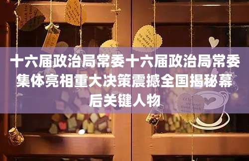 十六届政治局常委十六届政治局常委集体亮相重大决策震撼全国揭秘幕后关键人物
