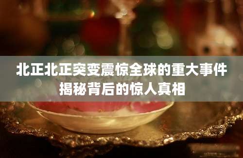 北正北正突变震惊全球的重大事件揭秘背后的惊人真相