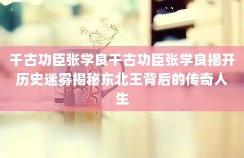 千古功臣张学良千古功臣张学良揭开历史迷雾揭秘东北王背后的传奇人生