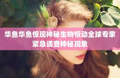 华鱼华鱼惊现神秘生物惊动全球专家紧急调查神秘现象