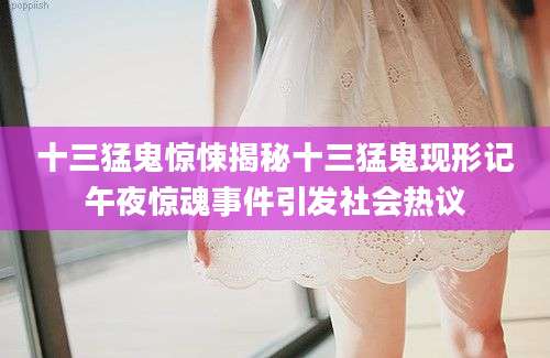 十三猛鬼惊悚揭秘十三猛鬼现形记午夜惊魂事件引发社会热议