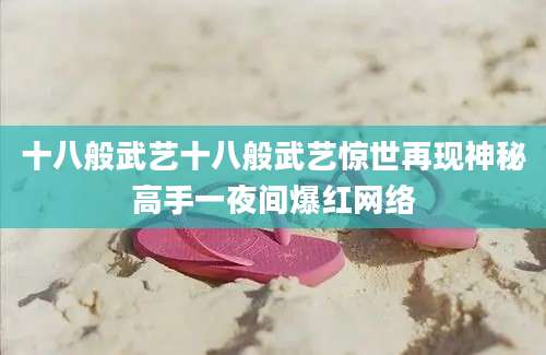 十八般武艺十八般武艺惊世再现神秘高手一夜间爆红网络
