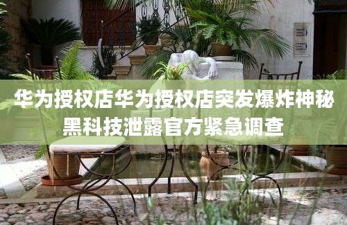 华为授权店华为授权店突发爆炸神秘黑科技泄露官方紧急调查