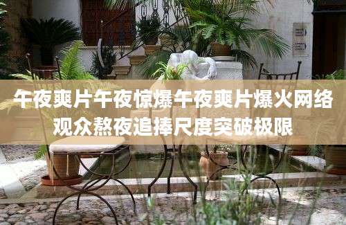 午夜爽片午夜惊爆午夜爽片爆火网络观众熬夜追捧尺度突破极限