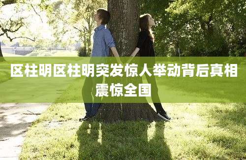 区柱明区柱明突发惊人举动背后真相震惊全国