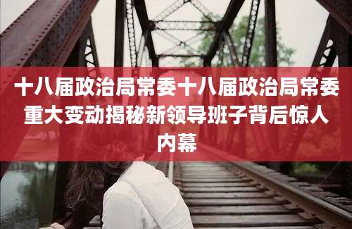 十八届政治局常委十八届政治局常委重大变动揭秘新领导班子背后惊人内幕