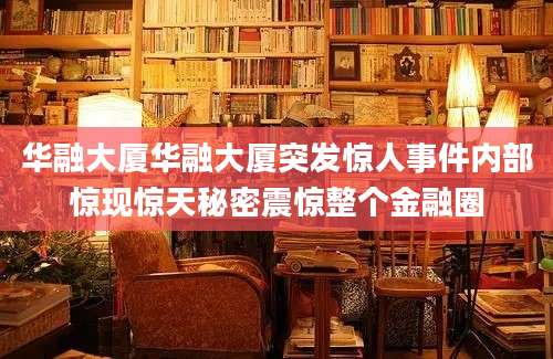 华融大厦华融大厦突发惊人事件内部惊现惊天秘密震惊整个金融圈