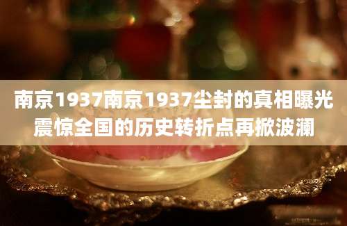 南京1937南京1937尘封的真相曝光震惊全国的历史转折点再掀波澜