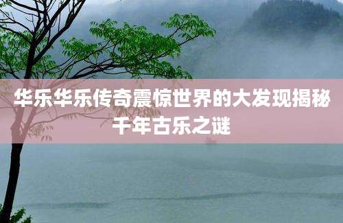 华乐华乐传奇震惊世界的大发现揭秘千年古乐之谜