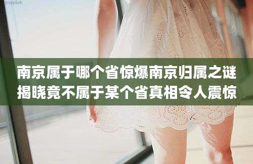 南京属于哪个省惊爆南京归属之谜揭晓竟不属于某个省真相令人震惊