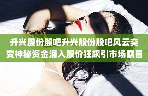升兴股份股吧升兴股份股吧风云突变神秘资金涌入股价狂飙引市场瞩目