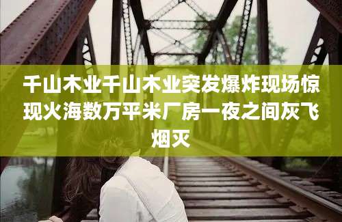 千山木业千山木业突发爆炸现场惊现火海数万平米厂房一夜之间灰飞烟灭