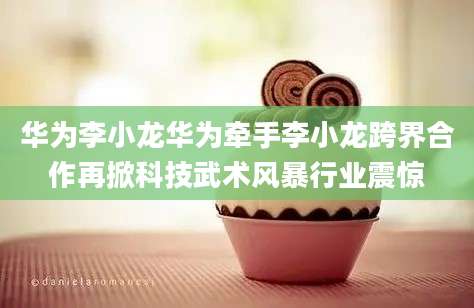 华为李小龙华为牵手李小龙跨界合作再掀科技武术风暴行业震惊