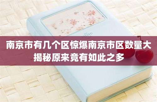 南京市有几个区惊爆南京市区数量大揭秘原来竟有如此之多