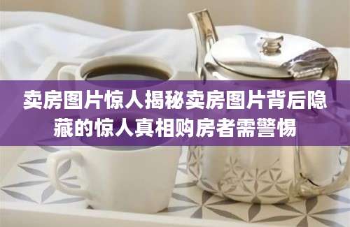 卖房图片惊人揭秘卖房图片背后隐藏的惊人真相购房者需警惕