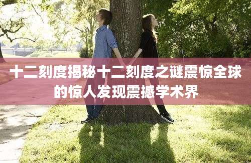 十二刻度揭秘十二刻度之谜震惊全球的惊人发现震撼学术界